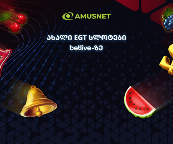 ახალი EGT სლოტები betlive-ზე ბანერი
