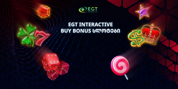 EGT Buy Bonus სლოტების ბანერი სლოტების ელემენტებით